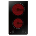 Brandt bpv6210b - vitroc�ramique - 2 plaques de cuisson - niche - largeur : 26. 8 cm - profondeur : 49 ...