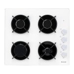 Brandt - table verre gaz blanche bpg3400w