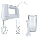 Braun multimix 3 batteur � main 500 w blanc