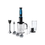 Braun multiquick 5 vario fit mq5064 bkbl shape - mixeur  main - 750 watt - bleu / noir