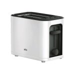 Braun purease ht3000wh - grille - pain - 2 tranche - 2 emplacements - blanc
