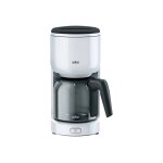 Braun purease kf 3120 wh - cafetire - 10 tasses - blanc
