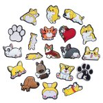 Breloques en forme de chiens pour crocs, accessoires, baskets, chaussures, dcorations, epingles pour ...