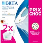 Carafe filtrante brita style avec 2 cartouches maxtra pro