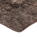 Brillant - tapis shaggy tendance � poils longs brillant doux et confortable 120 x 170 cm marron