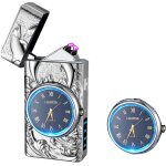 Briquet electrique dauphin avec fonction horloge, briquet electrique rechargeable usb avec un beau cadran, ... Briquet electrique dauphin avec fonction horloge, briquet electrique rechargeable usb avec un beau cadran, ...