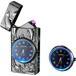 Briquet electrique dauphin avec fonction horloge, briquet electrique rechargeable usb avec un beau cadran, ... Briquet electrique dauphin avec fonction horloge, briquet electrique rechargeable usb avec un beau cadran, ...