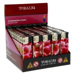 Briquet electronique tobaliq strawberry heart x50