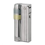 Briquet essence à pierre super triplex chrome jaune et bleu imco Briquet essence à pierre super triplex chrome jaune et bleu imco