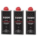 Lot de 3 recharges pour zippo 125 ml