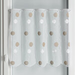 Brise bise en etamine brod�e de cercles