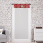 Brise bise pur coton 70x200 cm love rouge, par soleil d'ocre