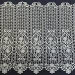 Brise bise uni en macram� fleuri