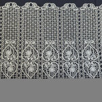 Brise bise uni en macram� fleuri