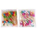 Brochettes alimentaires jetables en bambou, 100 pièces, choix de nourriture, buffet, cupcake, fourchettes ... Brochettes alimentaires jetables en bambou, 100 pièces, choix de nourriture, buffet, cupcake, fourchettes ...