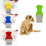 Brosse en acier pour chien peigne a puces pour animaux de compagnie peigne de toilettage pour chien chat ...