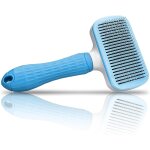 Brosse a animaux autonettoyante, peigne a cheveux d'animaux pour poils longs & poils courts, toilettage ...