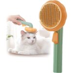 Brosse pour animaux de compagnie citrouille (verte), brosse pour chien brosse pour chat peigne a cheveux, ...