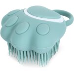 Brosse de bain pour chien et chat - en caoutchouc de silicone - brosse de massage en silicone - brosse ...