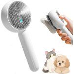 Brosse pour chat avec vapeur - brosse silencieuse avec vapeur - lib�ration en un clic - peigne pour chat ...