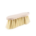 Brosse pour cheval ferme avec dos en bois et en fibres naturelles horze