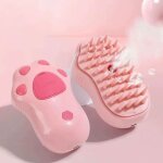 Brosse a cheveux de bain en silicone souple pour chat et chien, peigne de massage a vapeur, vaporisateur ...