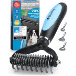 Brosse chiens & chats a poil long, peigne dmlage professionnel, pour sous poil et noeuds, etrille dmlant ...