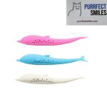 Brosse a dents en forme de poisson de chat avec l'herbe a chat, jouet de nettoyage de dents molaire en ...