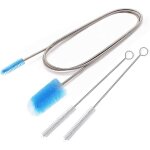 Brosse de drainage flexible de 67 pouces avec deux extr�mit�s et brosses a paille pour le nettoyage des ...