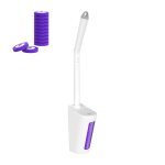 Brosse jetable pour cuvette de toilettes avec recharges de baguette de toilette 41 cm