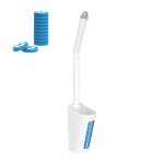 Brosse jetable pour cuvette de toilettes avec recharges de baguette de toilette lemon flavor