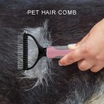 Brosse de dmlage pour animaux de compagnie, outil de toilettage pour chiens, outil de coupe, peignes ...
