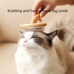 Brosse a manche en bois pour chien et chat, peigne de toilettage pour tous les animaux a poils longs ...