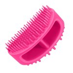 Brosse de massage de bain pour animaux de compagnie, peigne de toilettage avec poils en silicone doux ...