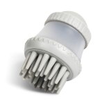 Brosse de massage avec distributeur de savon pour chiens et chats � outil de toilettage doux pour le ...