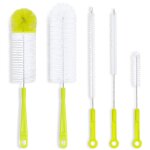 Brosse de nettoyage de bouteille, 5 pcs nylon tube brosses pour bouteille en verre b�b� biberon bouilloire ...