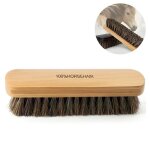 Brosse de nettoyage en crin de cheval pour tissus d'ameublement et chaussures - ergonomique, compacte ...