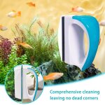 Brosse de nettoyage en verre pour aquarium, accessoires de nettoyage magn�tique puissant, sans rayures ...