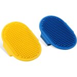 Brosse de toilettage pour chien - lot de 2 brosses de bain en silicone - avec sangle r�glable - brosse ...