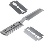 Brosse de toilettage chien double face 2en1 cot peigne cot brosse avec rasoir noeuds
