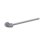 Brosse de toilette courb�e en silicone gris