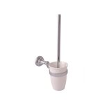 Brosse de toilette rétro morava en céramique 6, 5x 36, 8 cm - blanc - blanc - - Brosse de toilette rétro morava en céramique 6, 5x 36, 8 cm - blanc - blanc - -