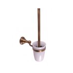 Brosse de toilette r�tro morava en laiton bronze 6, 5x 36, 8 cm - noir - noir - -