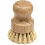Brosse a vaisselle en bambou, brosse a vaisselle ronde en bois pour nettoyer les casseroles, poles, ...