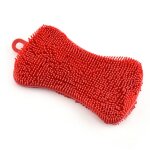 Brosse a vaisselle en silicone, epurateur en silicone a vaisselle pratique rouge