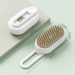Brosse a vapeur electrique 3 en 1 pour chat, peigne d'pilation, anti - eclaboussures, spray vapeur, ...