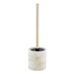 Brosse wc design marbre odos - blanc