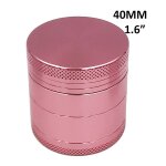 Broyeur  fume en alliage d'aluminium, ensemble rose, plaque roulante, cendrier en mtal et silicone, ...