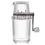 Broyeur a glace manuel, rasoir portable, pour slushies, smoothie, machine a glace frite, transparent