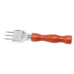 Broyeur a glace professionnel efficace en acier inoxydable 304 avec manche en bois, coupe - glace passe ...
